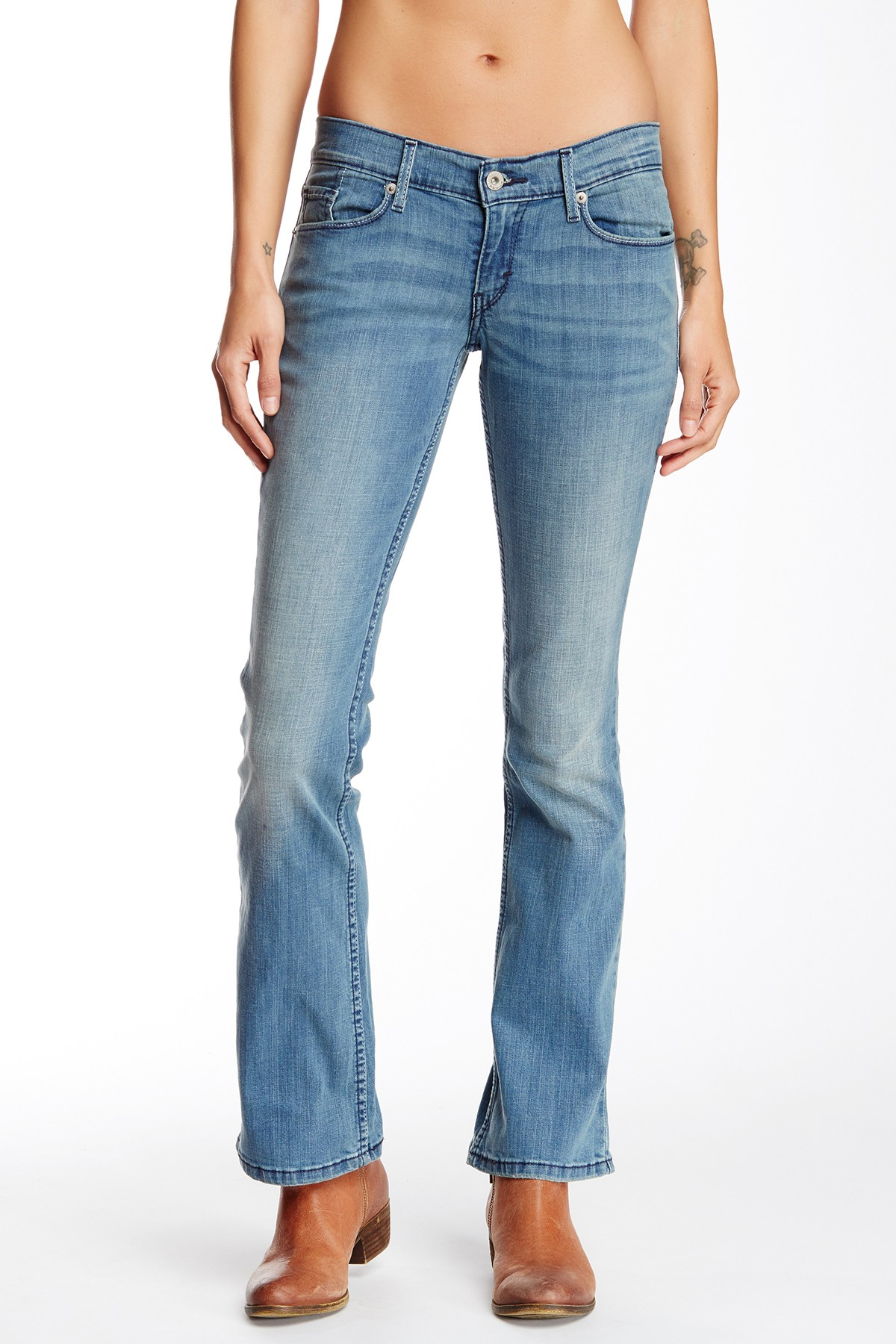 Levi's Cotton 524 Too Superlow Bootcut Jean - Multiple Lengths Available (juniors) in Blue - Lyst